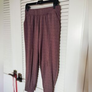 Cuddl Duds Comfortwear Women's Joggers Brown Size Petite Medium Pockets